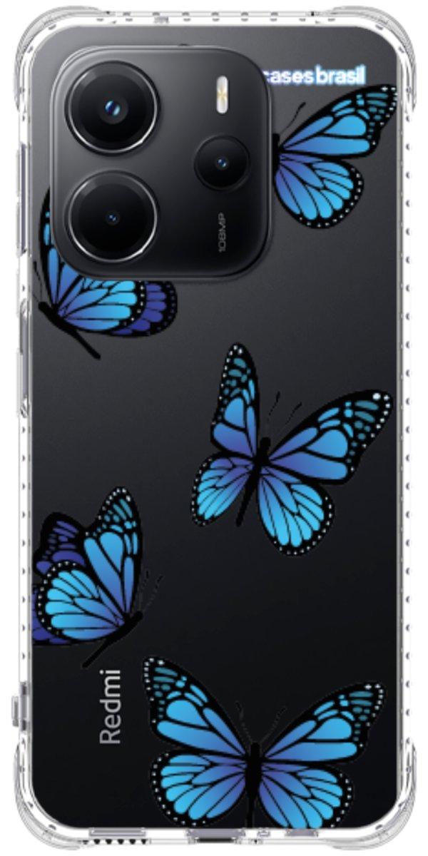 Capinha para Celular Borboletas Azuis