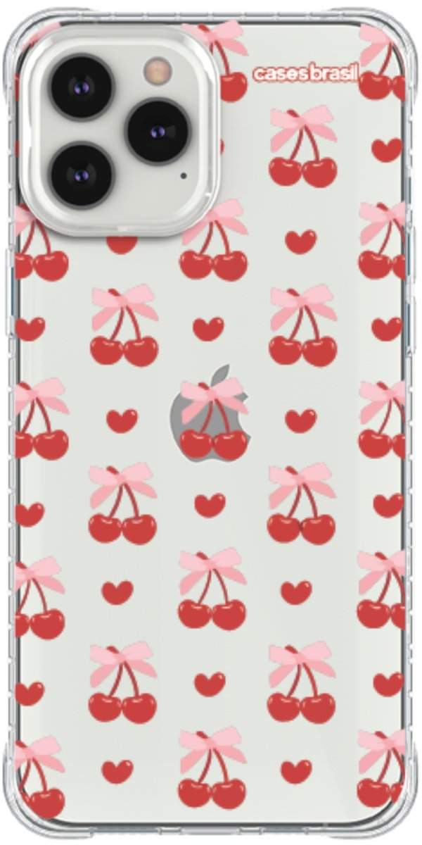 Capinha para Celular Laços e Cerejas