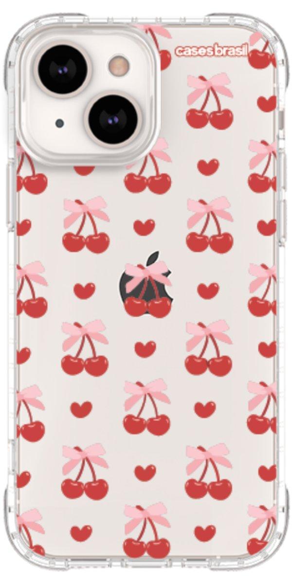 Capinha para Celular Laços e Cerejas