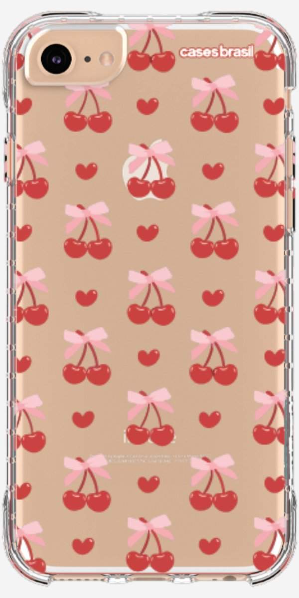 Capinha para Celular Laços e Cerejas