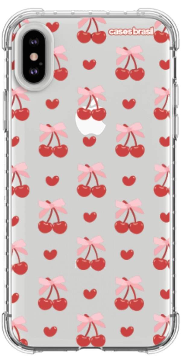 Capinha para Celular Laços e Cerejas