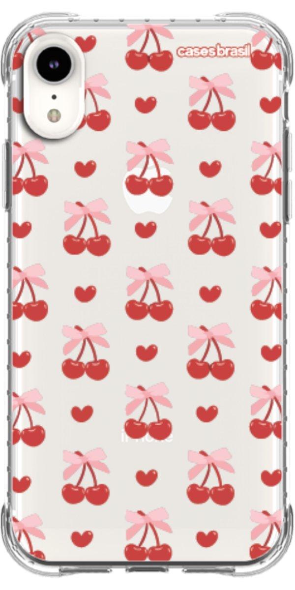 Capinha para Celular Laços e Cerejas