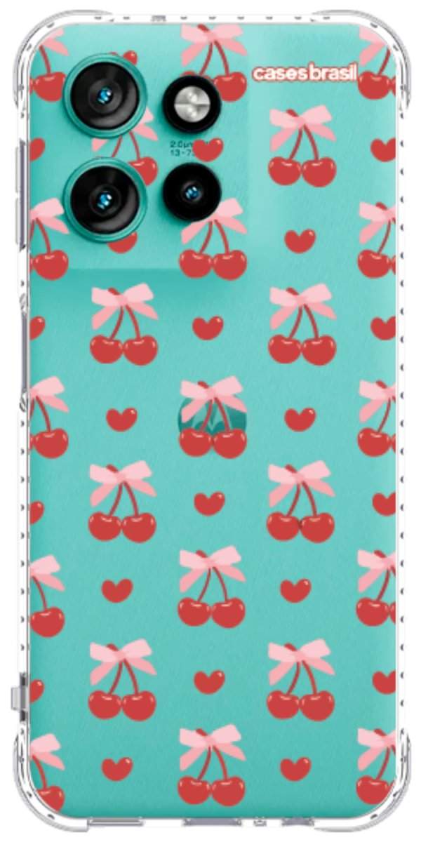Capinha para Celular Laços e Cerejas