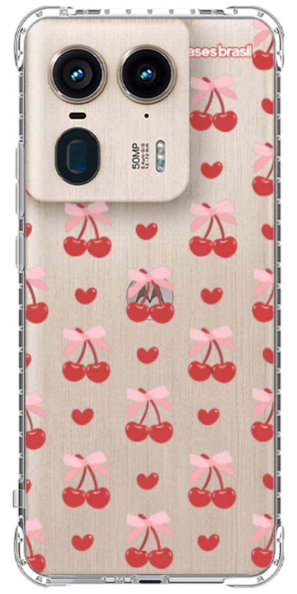 Capinha para Celular Laços e Cerejas