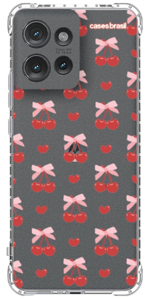 Capinha para Celular Laços e Cerejas