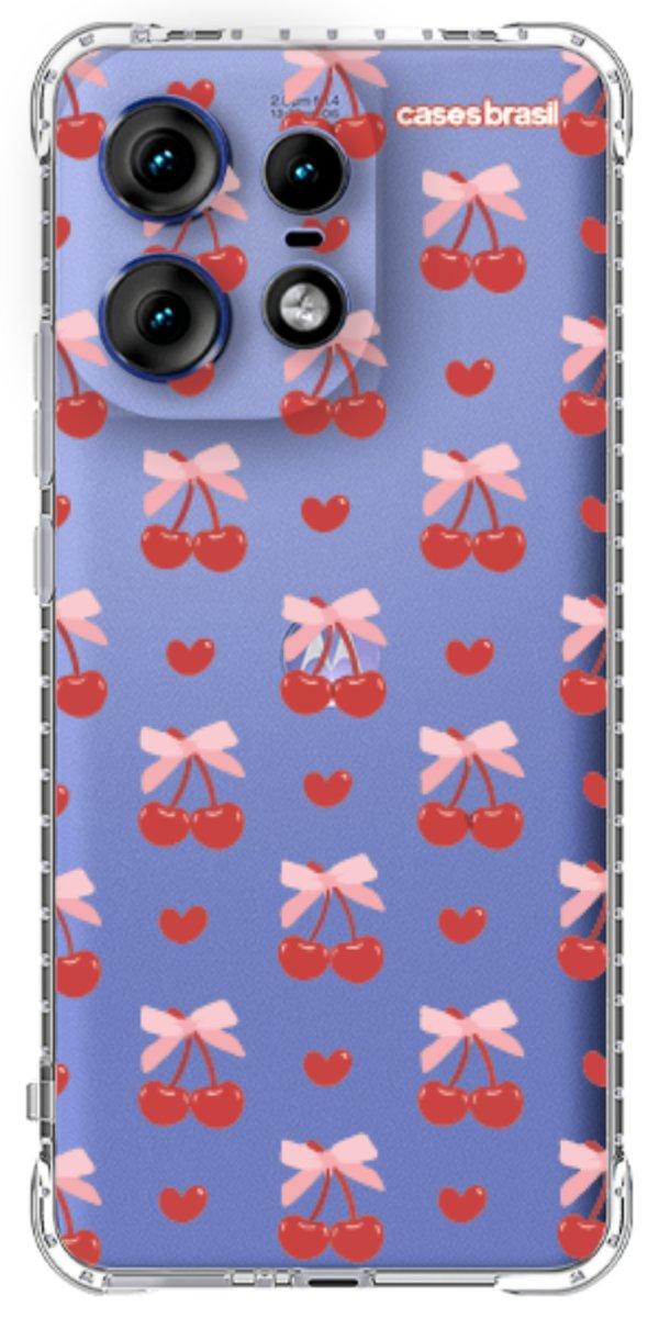 Capinha para Celular Laços e Cerejas