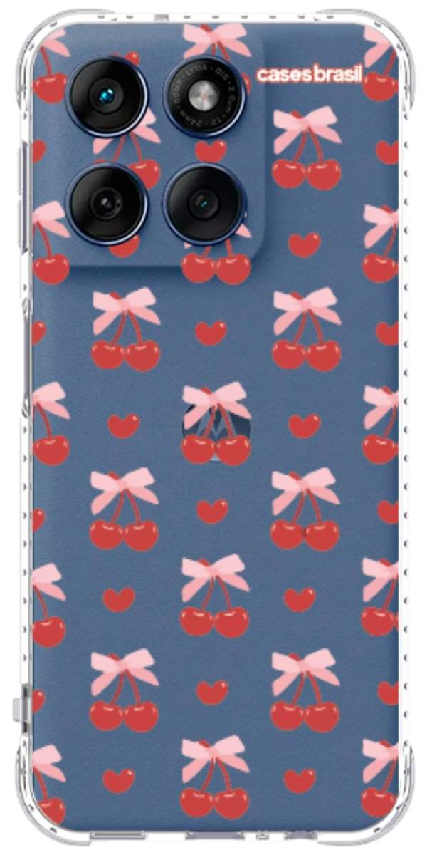 Capinha para Celular Laços e Cerejas