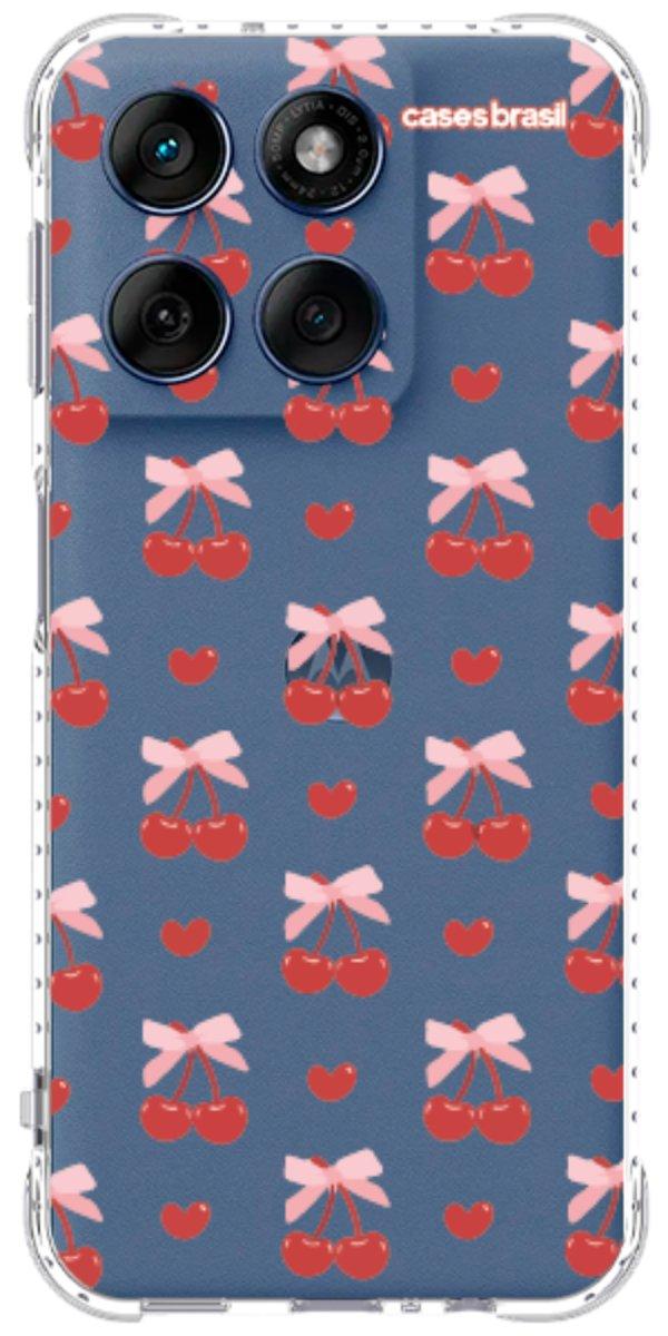 Capinha para Celular Laços e Cerejas