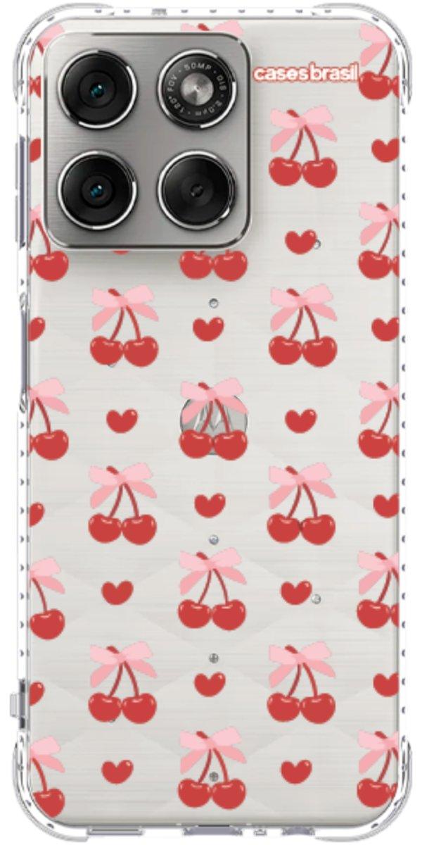 Capinha para Celular Laços e Cerejas