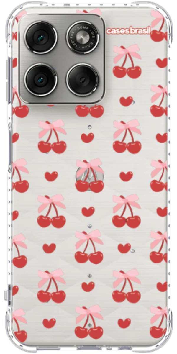 Capinha para Celular Laços e Cerejas