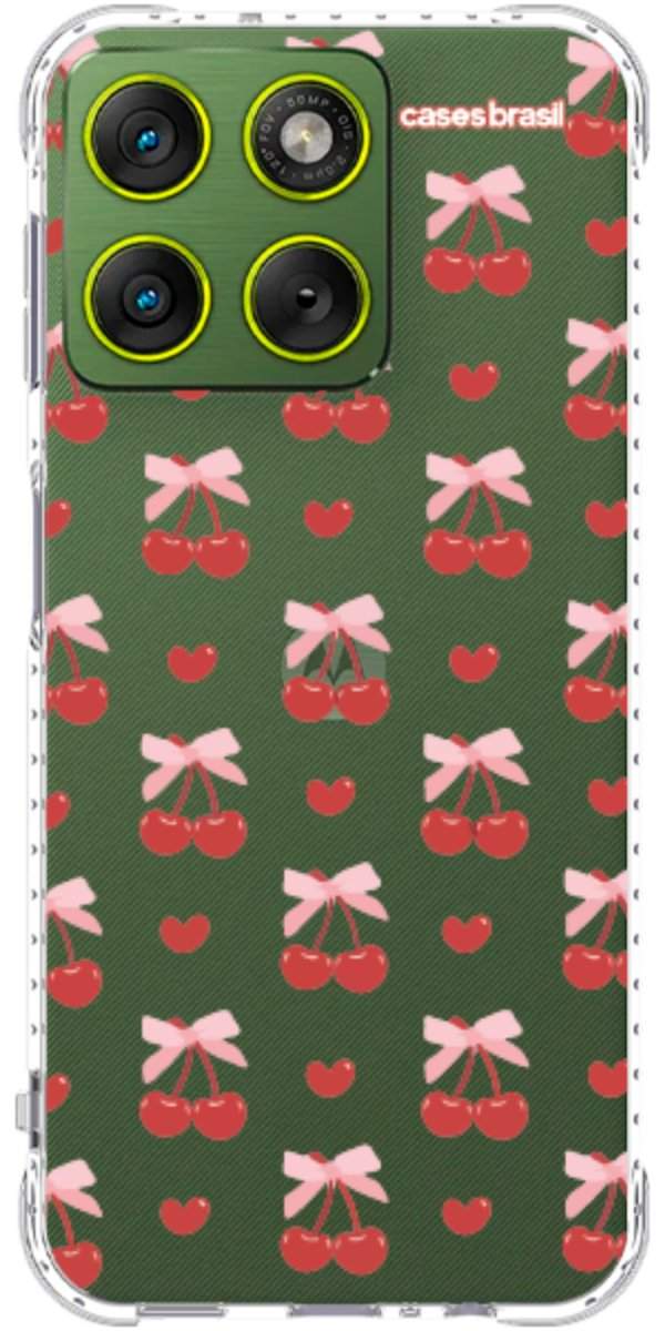 Capinha para Celular Laços e Cerejas