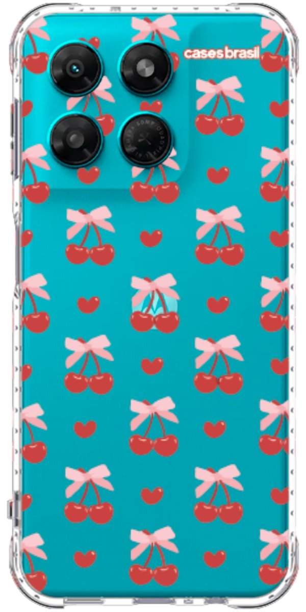 Capinha para Celular Laços e Cerejas