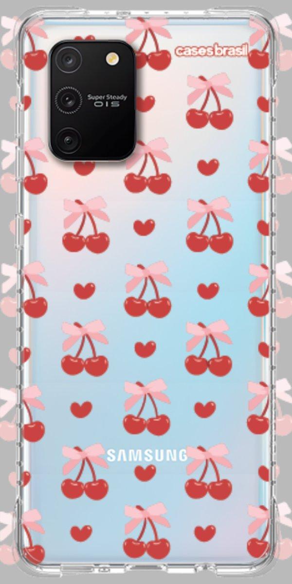 Capinha para Celular Laços e Cerejas