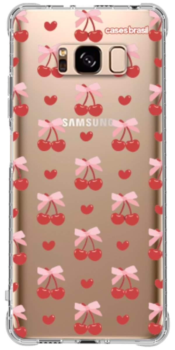 Capinha para Celular Laços e Cerejas