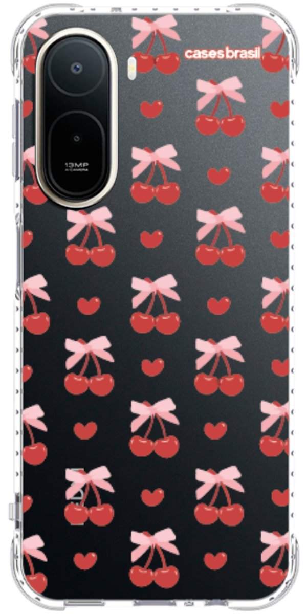 Capinha para Celular Laços e Cerejas
