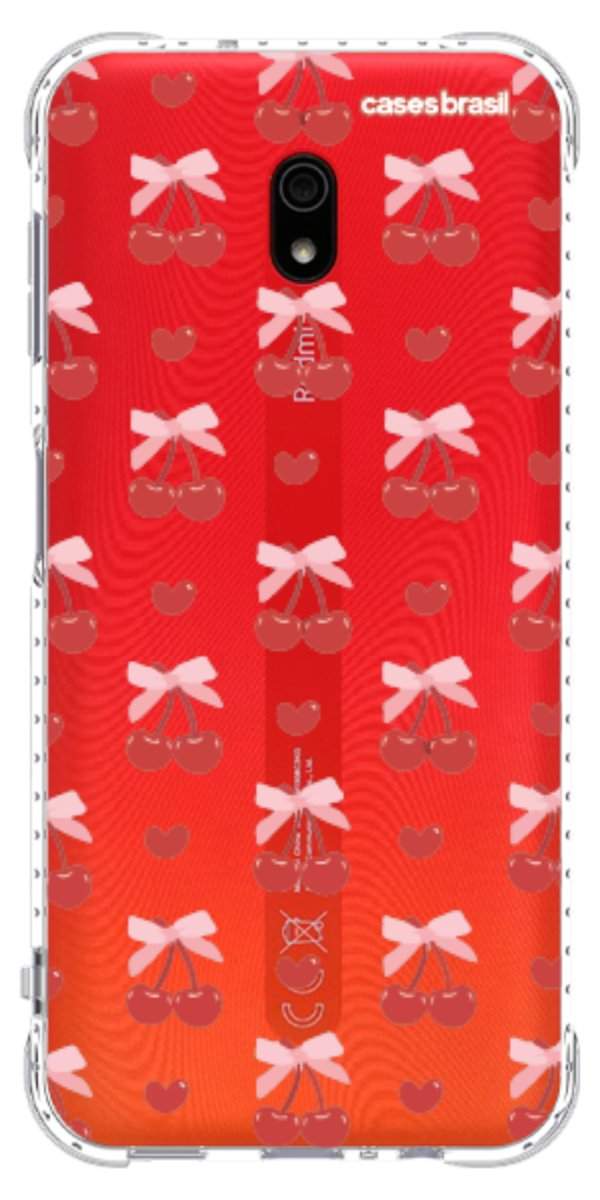 Capinha para Celular Laços e Cerejas