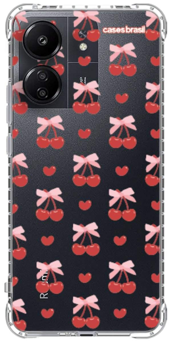 Capinha para Celular Laços e Cerejas