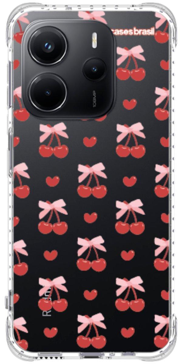 Capinha para Celular Laços e Cerejas