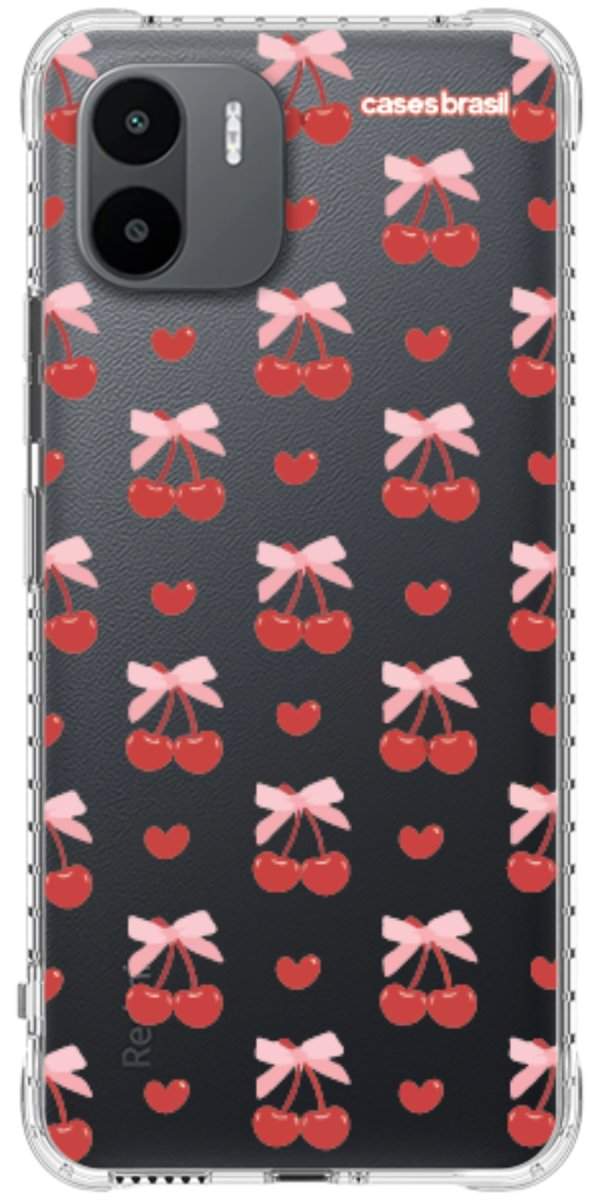 Capinha para Celular Laços e Cerejas