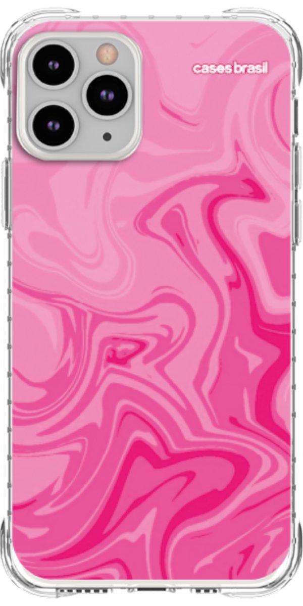 Capinha para Celular Mármore Líquido Pink