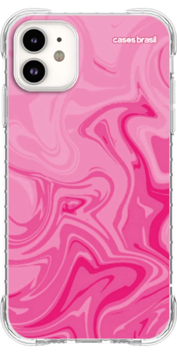 Capinha para Celular Mármore Líquido Pink