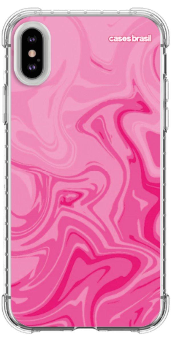 Capinha para Celular Mármore Líquido Pink