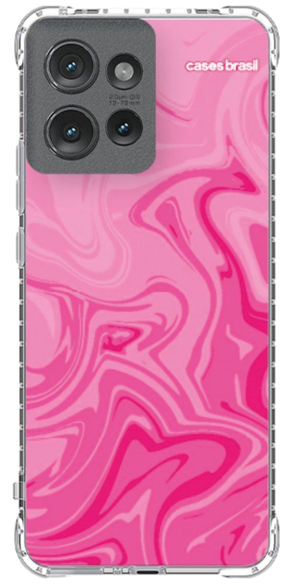 Capinha para Celular Mármore Líquido Pink