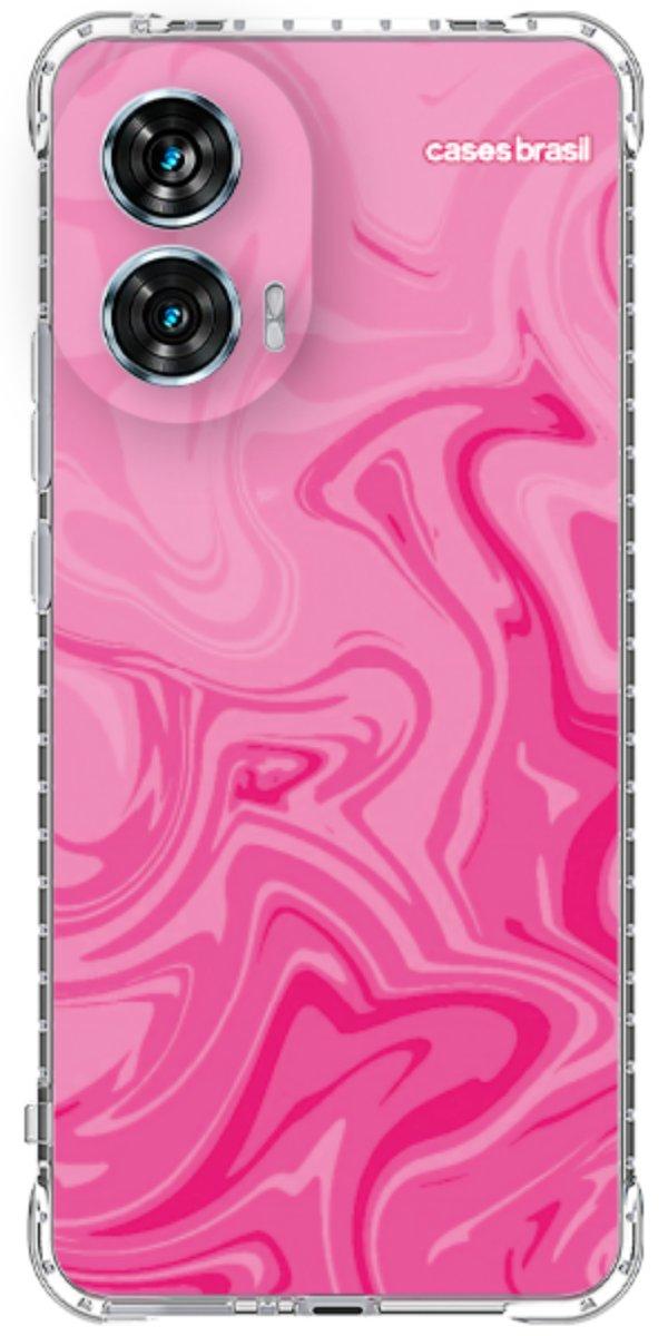Capinha para Celular Mármore Líquido Pink