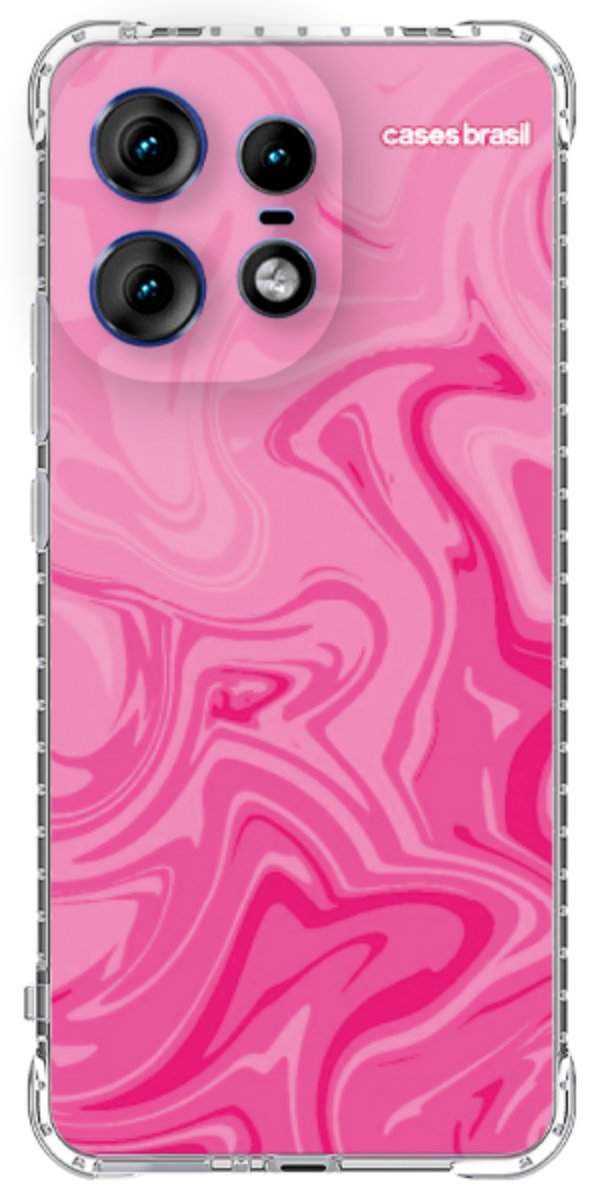 Capinha para Celular Mármore Líquido Pink