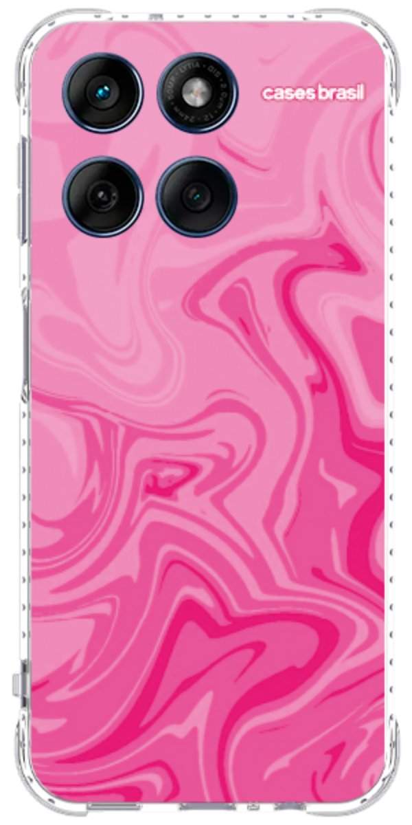 Capinha para Celular Mármore Líquido Pink