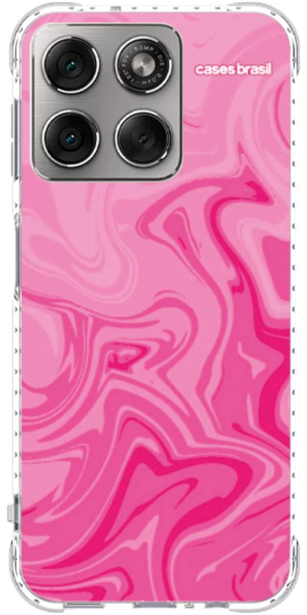 Capinha para Celular Mármore Líquido Pink