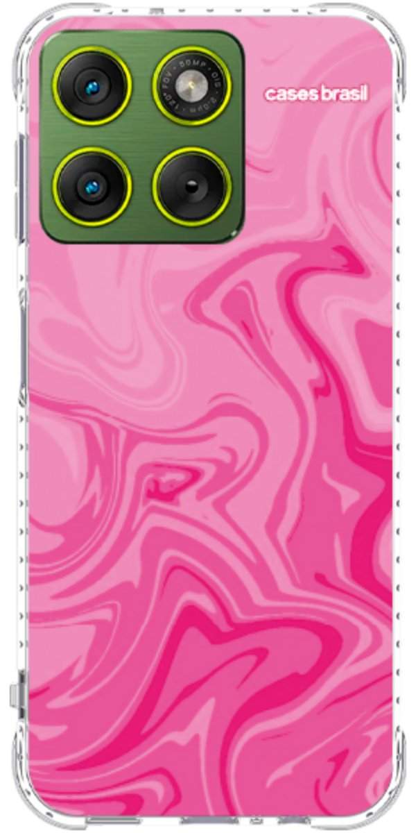 Capinha para Celular Mármore Líquido Pink
