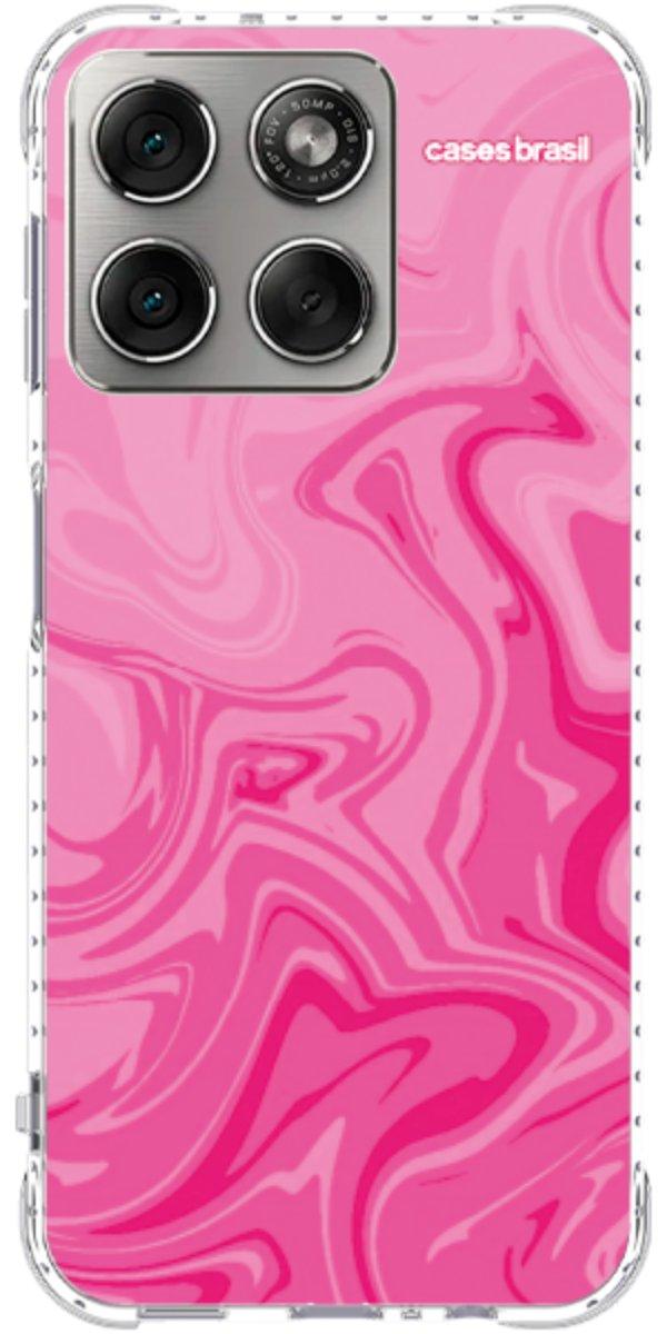 Capinha para Celular Mármore Líquido Pink