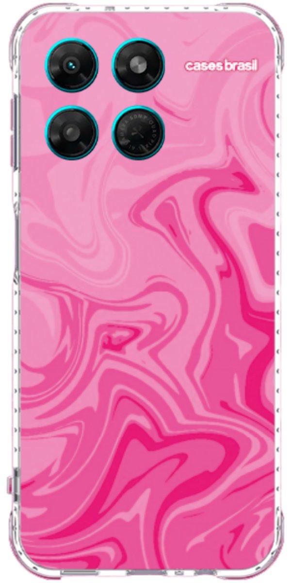 Capinha para Celular Mármore Líquido Pink