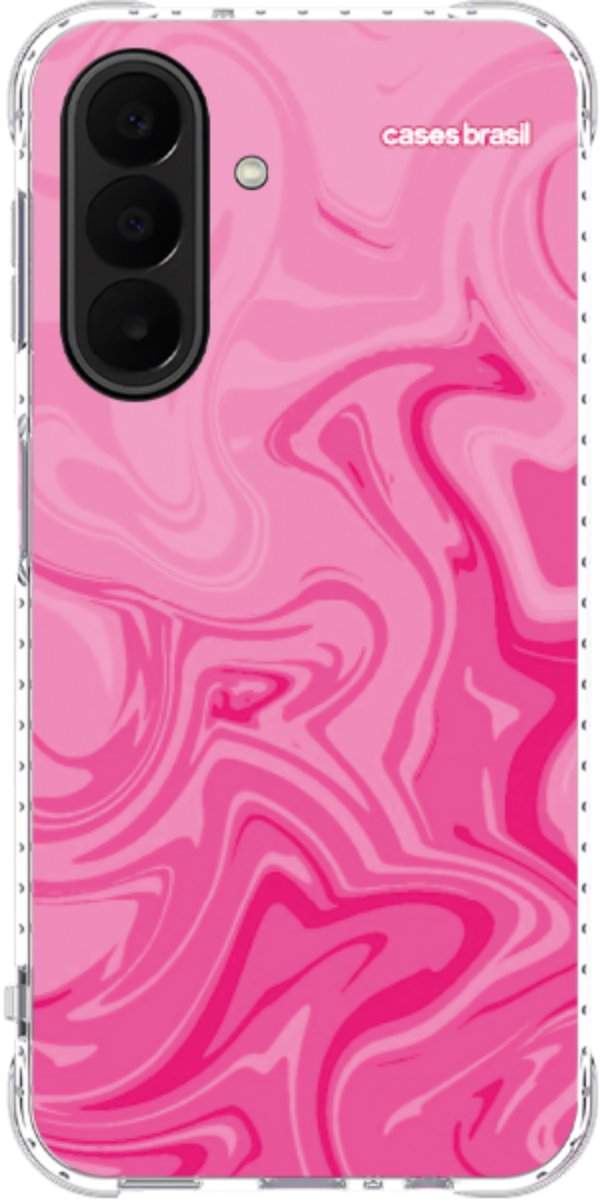 Capinha para Celular Mármore Líquido Pink