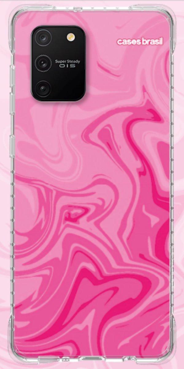 Capinha para Celular Mármore Líquido Pink