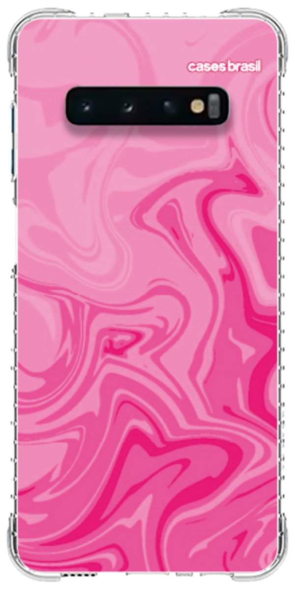 Capinha para Celular Mármore Líquido Pink