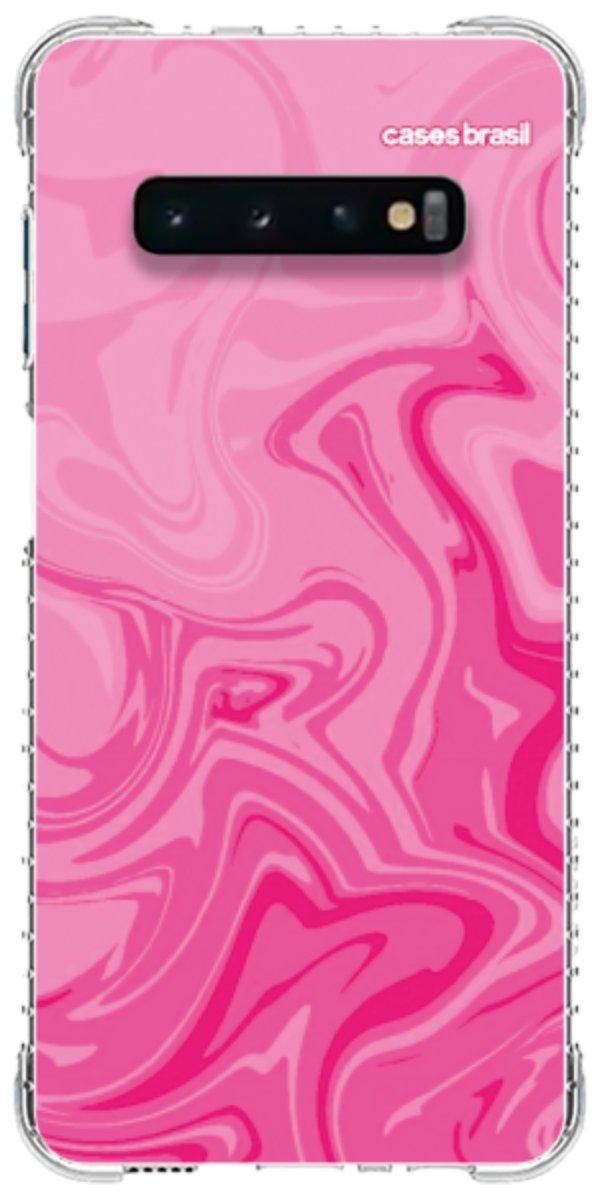 Capinha para Celular Mármore Líquido Pink