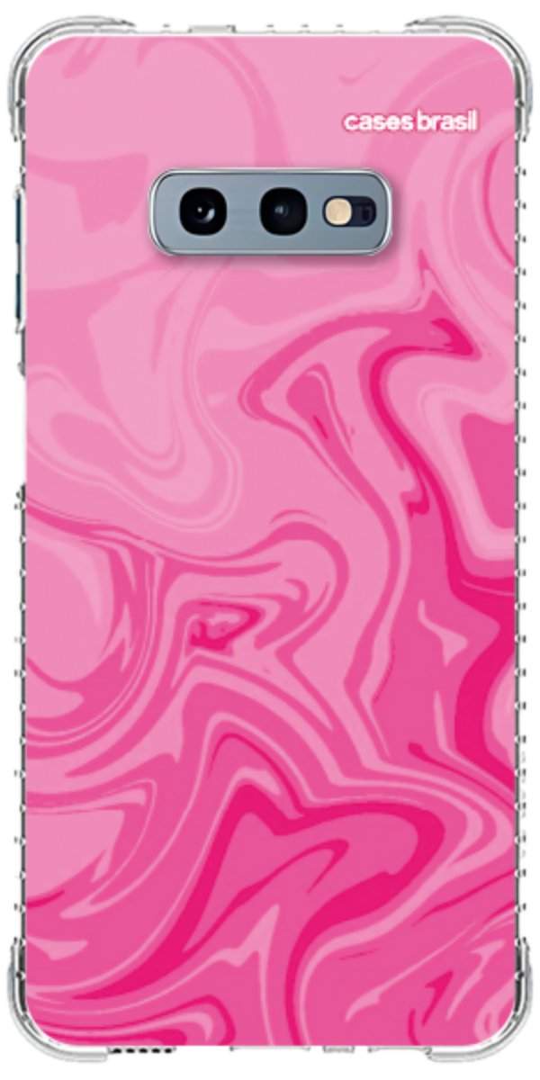 Capinha para Celular Mármore Líquido Pink
