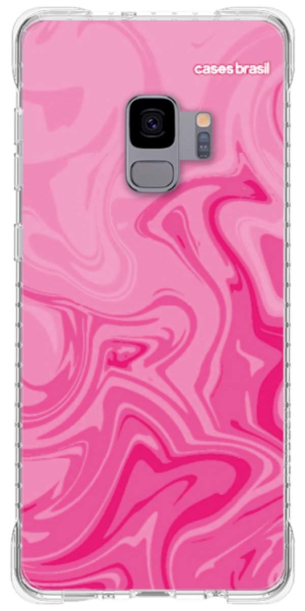 Capinha para Celular Mármore Líquido Pink
