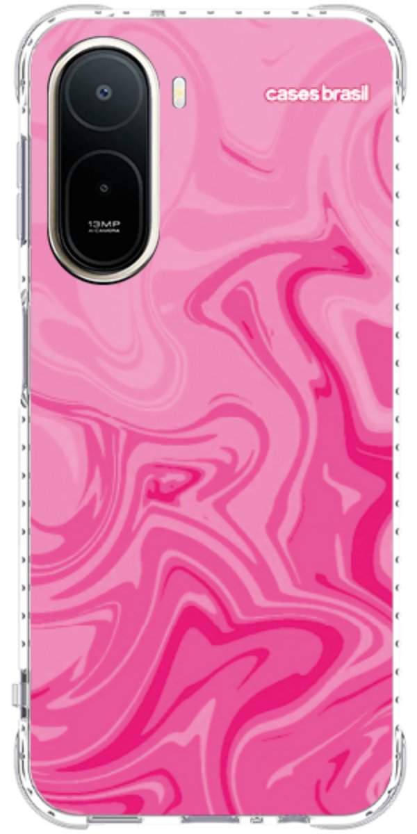 Capinha para Celular Mármore Líquido Pink