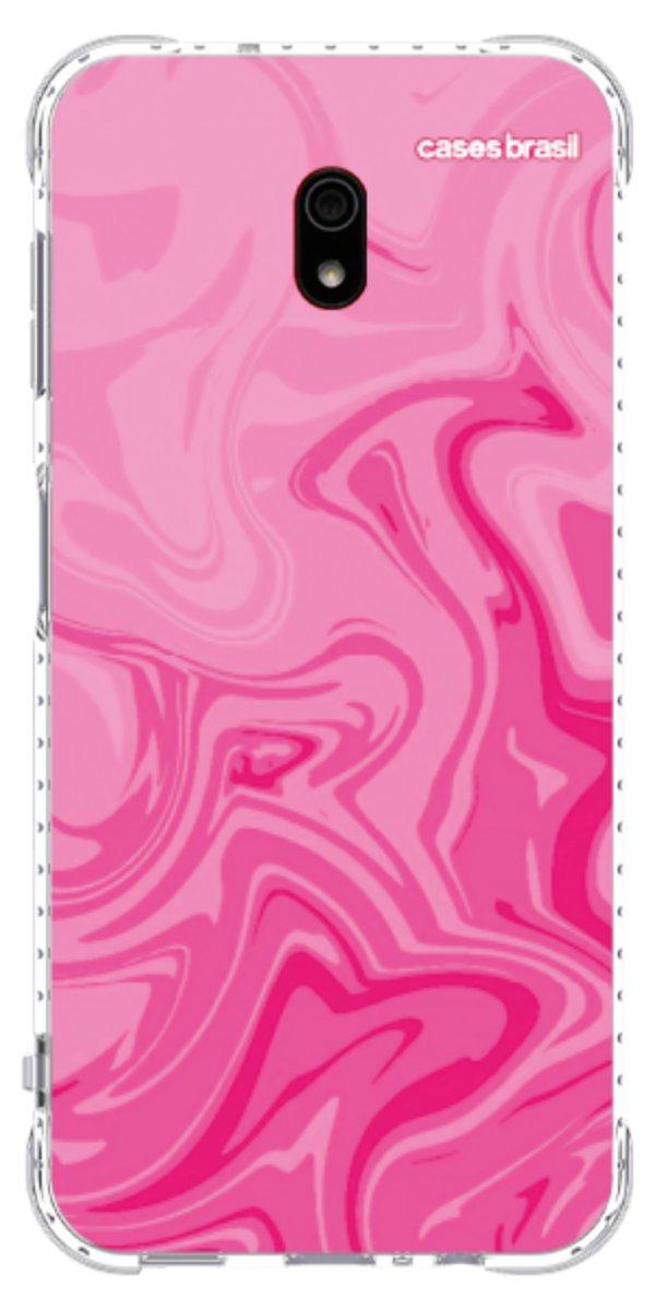 Capinha para Celular Mármore Líquido Pink
