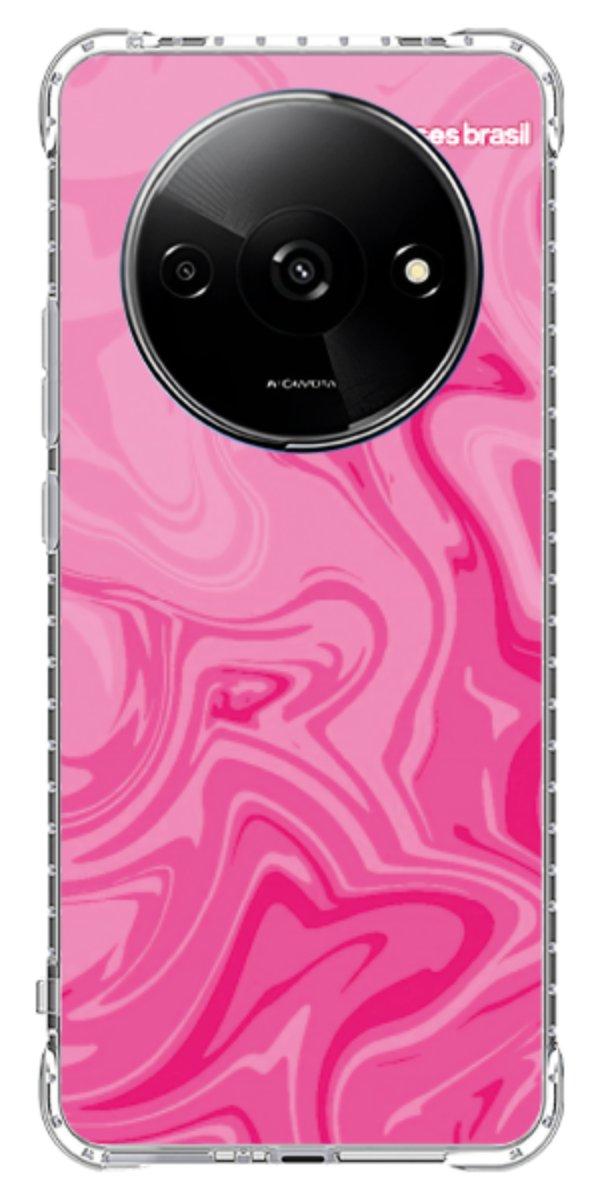 Capinha para Celular Mármore Líquido Pink