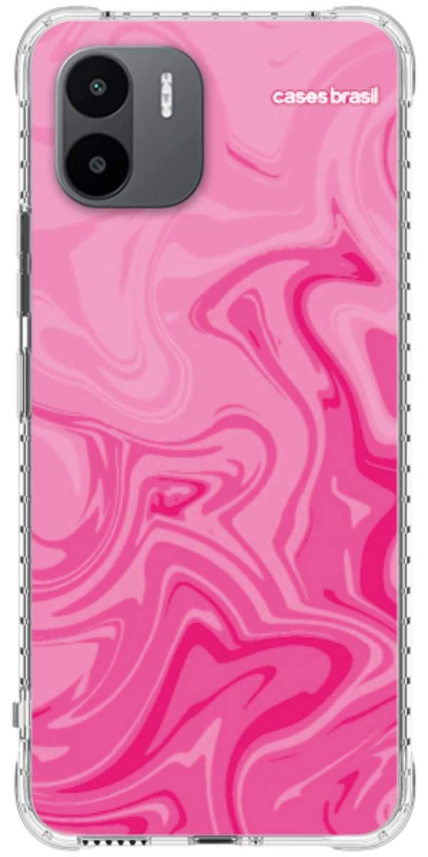Capinha para Celular Mármore Líquido Pink