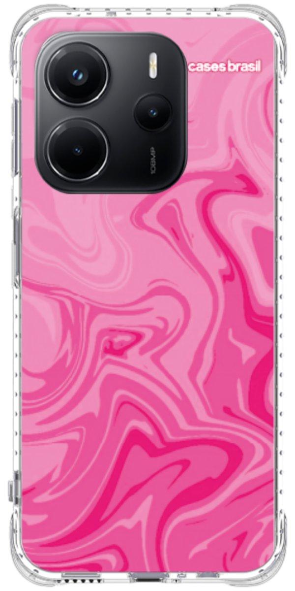 Capinha para Celular Mármore Líquido Pink