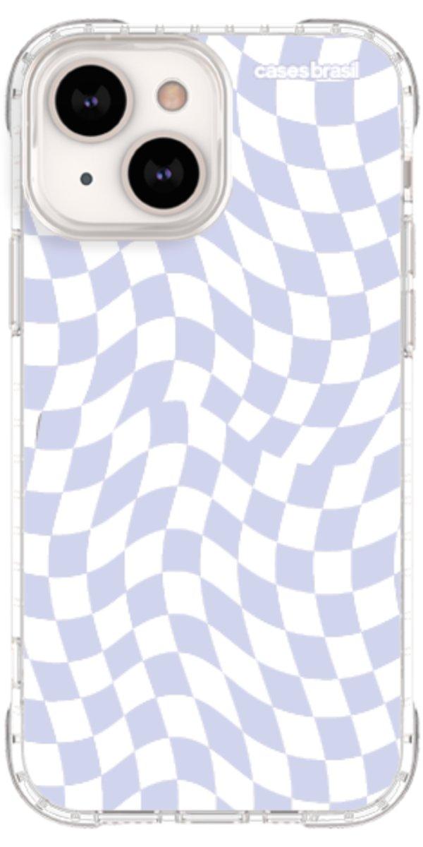 Capinha para Celular Xadrez Ondulado Lilás