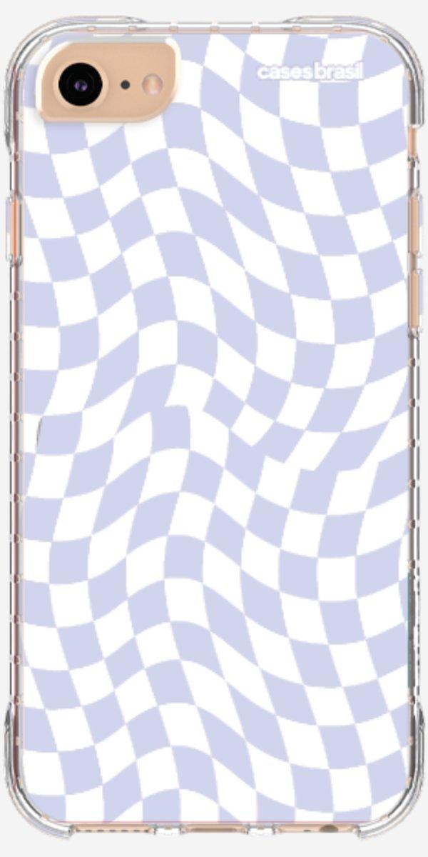 Capinha para Celular Xadrez Ondulado Lilás