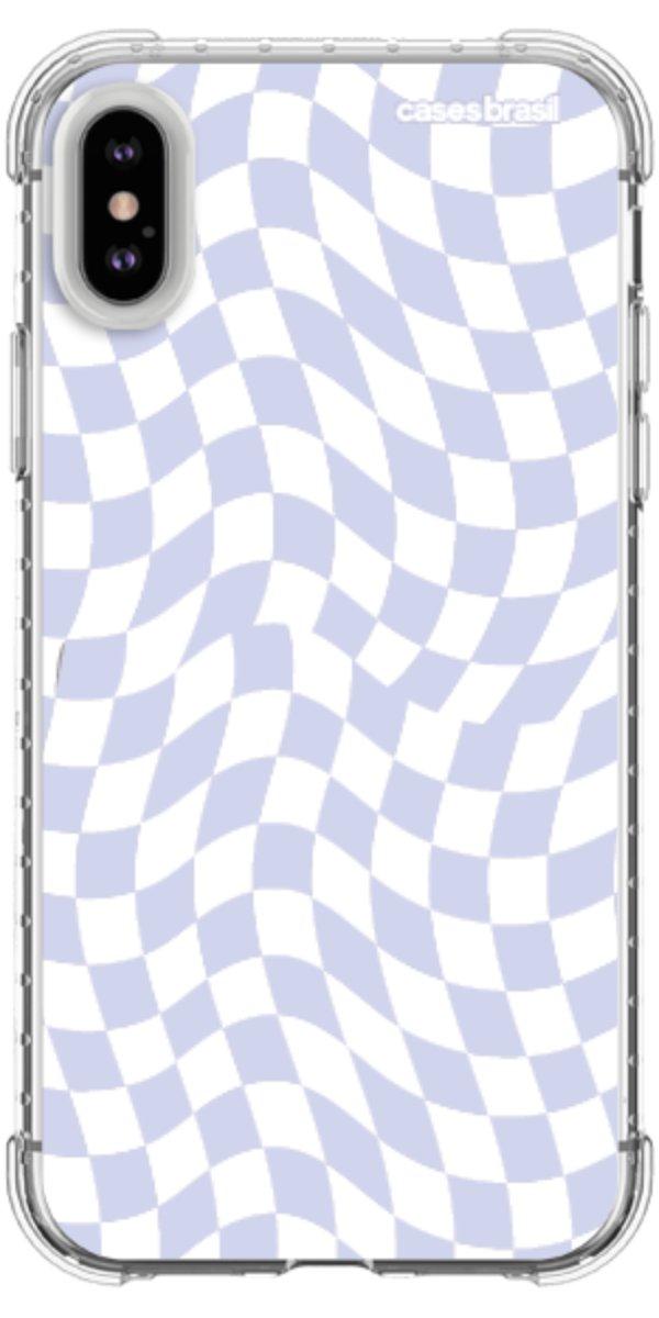 Capinha para Celular Xadrez Ondulado Lilás