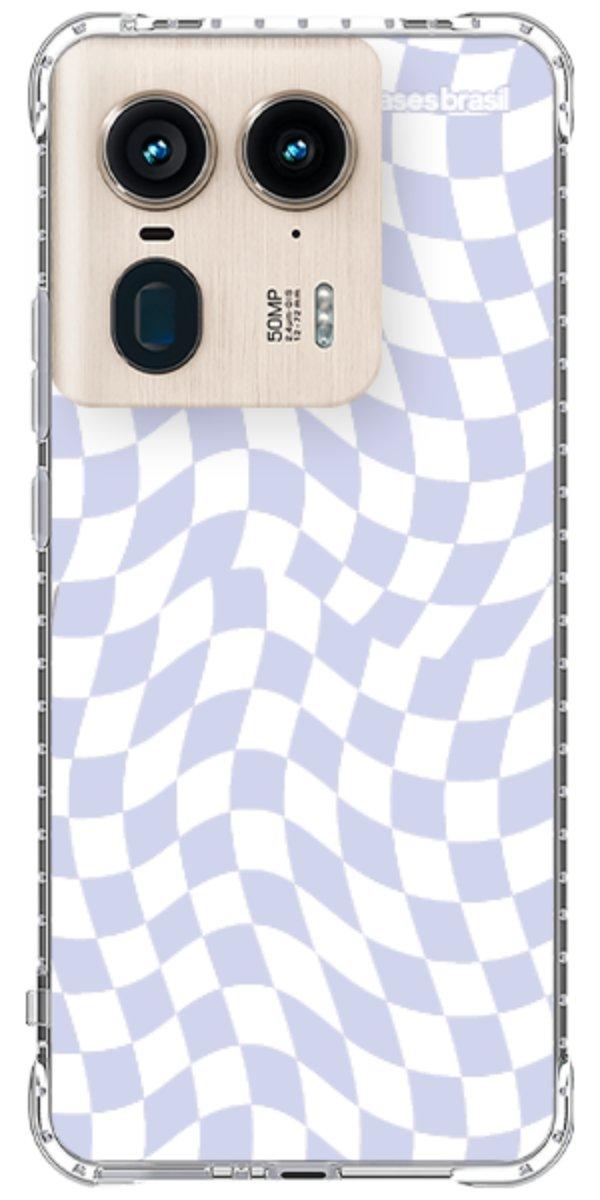 Capinha para Celular Xadrez Ondulado Lilás