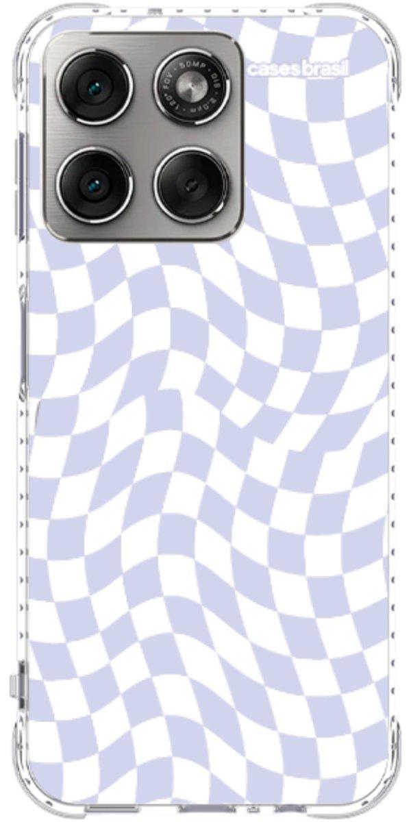 Capinha para Celular Xadrez Ondulado Lilás
